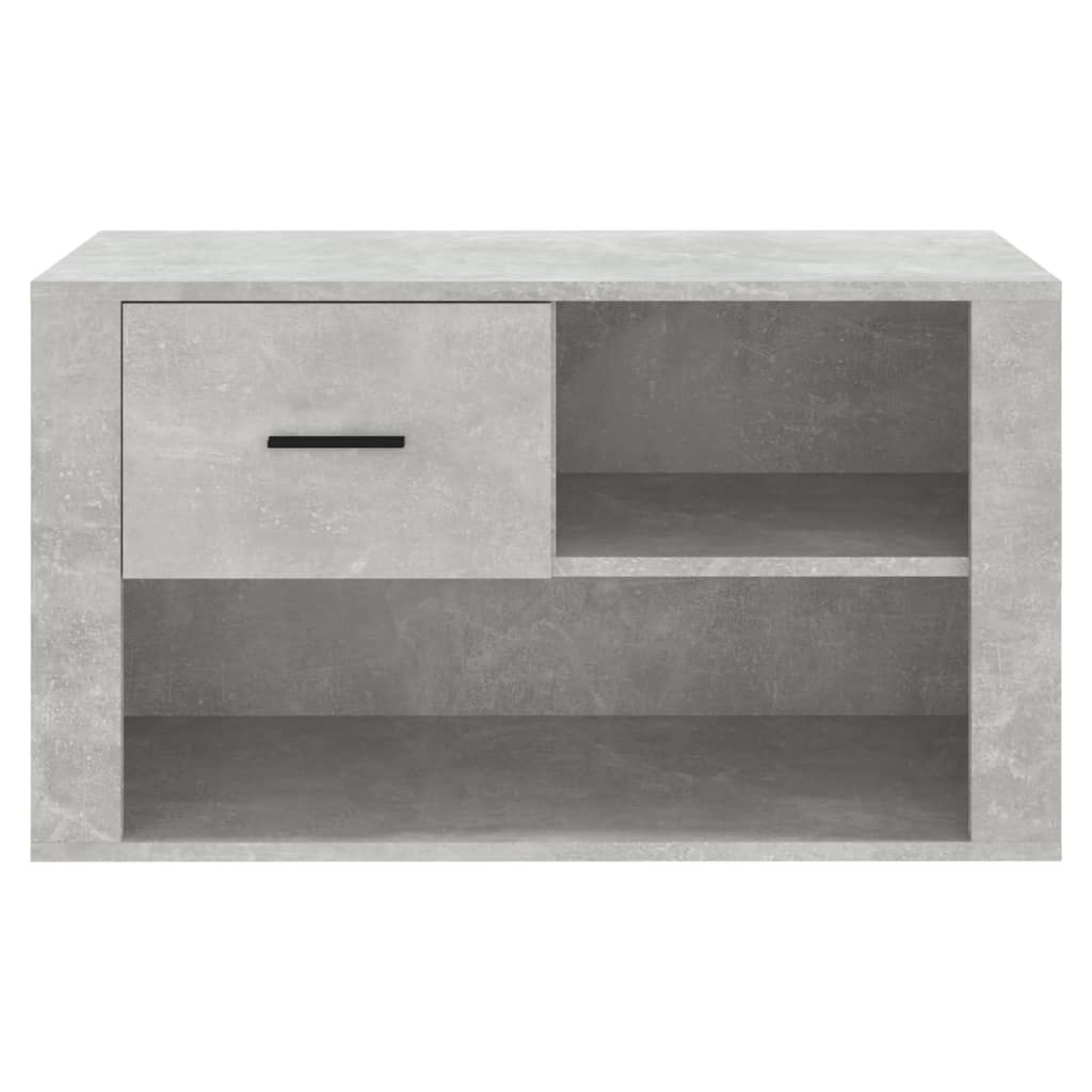 VidaXL Schoenenkast 80x35x45 cm bewerkt hout betongrijs