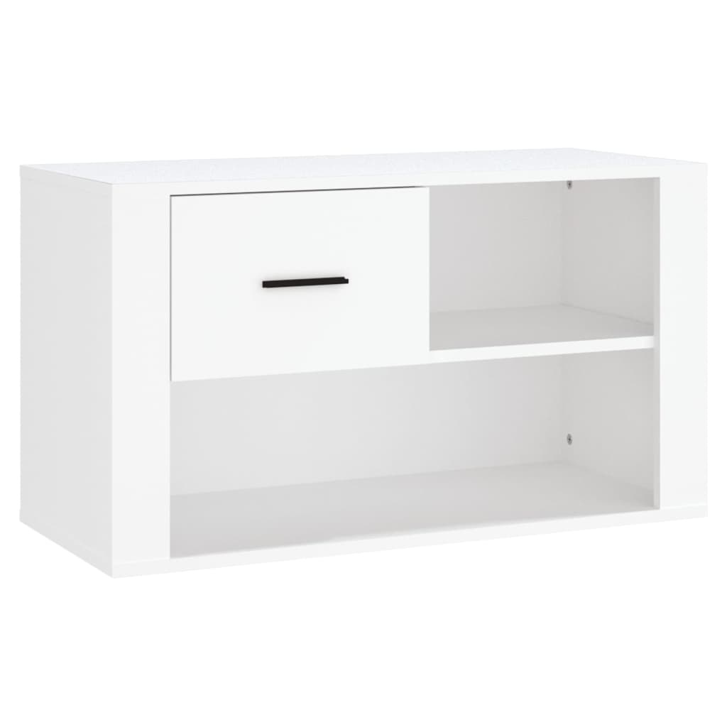 VidaXL Schoenenkast 80x35x45 cm bewerkt hout wit