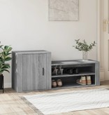 VidaXL Schoenenkast 130x35x54 cm bewerkt hout grijs sonoma