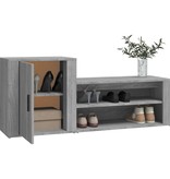 VidaXL Schoenenkast 130x35x54 cm bewerkt hout grijs sonoma