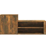 VidaXL Schoenenkast 130x35x54 cm bewerkt hout gerookt eikenkleurig