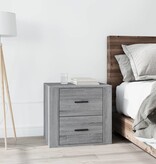 VidaXL Nachtkastje 50x39x47 cm grijs sonoma eikenkleurig
