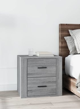 VidaXL Nachtkastje 50x39x47 cm grijs sonoma eikenkleurig