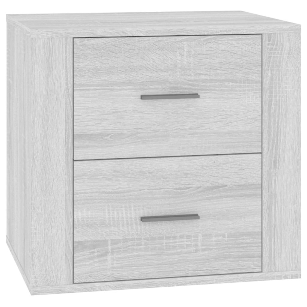 VidaXL Nachtkastje 50x39x47 cm grijs sonoma eikenkleurig