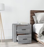 VidaXL Nachtkastje 50x39x47 cm grijs sonoma eikenkleurig