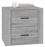VidaXL Nachtkastje 50x39x47 cm grijs sonoma eikenkleurig