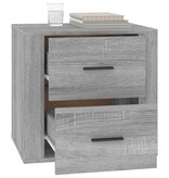 VidaXL Nachtkastje 50x39x47 cm grijs sonoma eikenkleurig
