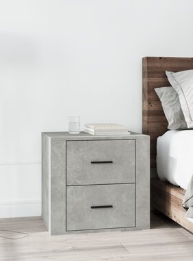 VidaXL Nachtkastje 50x39x47 cm betongrijs