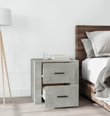 VidaXL Nachtkastje 50x39x47 cm betongrijs