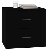 VidaXL Nachtkastje 50x39x47 cm zwart