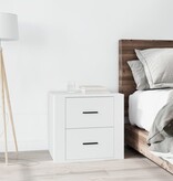 VidaXL Nachtkastje 50x39x47 cm wit