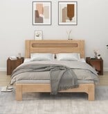 VidaXL Nachtkastjes 2 st 50x39x47 cm bruineikenkleurig