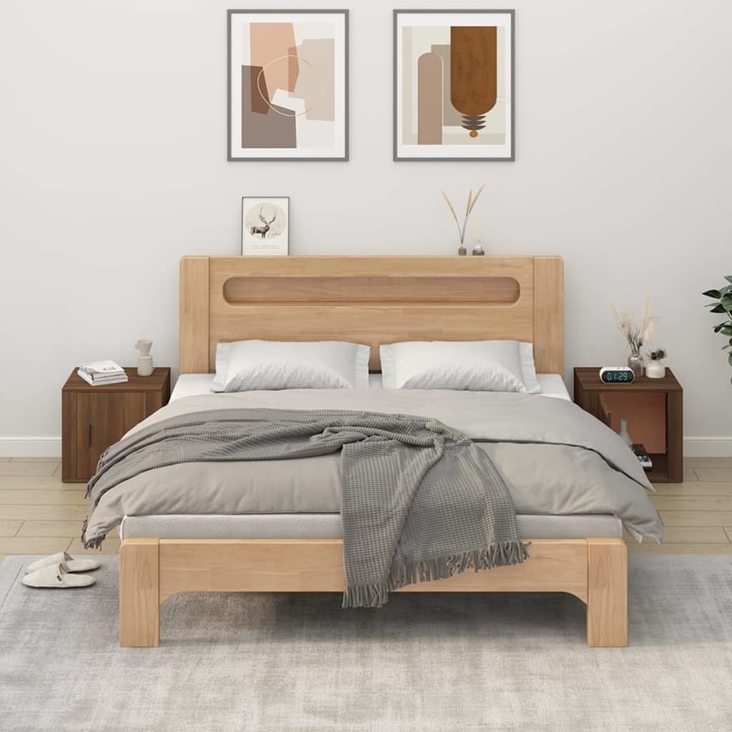 VidaXL Nachtkastjes 2 st 50x39x47 cm bruineikenkleurig