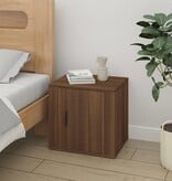 VidaXL Nachtkastjes 2 st 50x39x47 cm bruineikenkleurig
