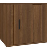 VidaXL Nachtkastjes 2 st 50x39x47 cm bruineikenkleurig