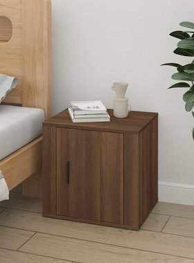 VidaXL Nachtkastje 50x39x47 cm bruineikenkleurig