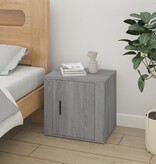 VidaXL Nachtkastjes 2 st 50x39x47 cm grijs sonoma eikenkleurig