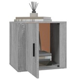 VidaXL Nachtkastjes 2 st 50x39x47 cm grijs sonoma eikenkleurig