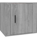 VidaXL Nachtkastjes 2 st 50x39x47 cm grijs sonoma eikenkleurig
