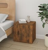 VidaXL Nachtkastje 50x39x47 cm gerookt eikenkleurig