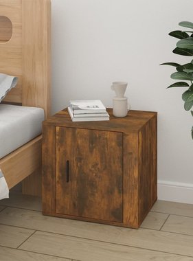 VidaXL Nachtkastje 50x39x47 cm gerookt eikenkleurig