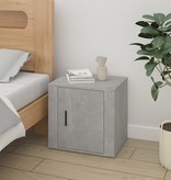 VidaXL Nachtkastjes 2 st 50x39x47 cm betongrijs