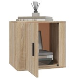 VidaXL Nachtkastje 50x39x47 cm sonoma eikenkleurig