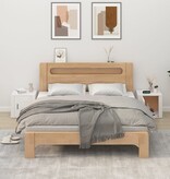 VidaXL Nachtkastjes 2 st 50x39x47 cm hoogglans wit