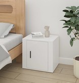 VidaXL Nachtkastjes 2 st 50x39x47 cm hoogglans wit