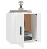 VidaXL Nachtkastjes 2 st 50x39x47 cm wit