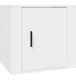 VidaXL Nachtkastjes 2 st 50x39x47 cm wit