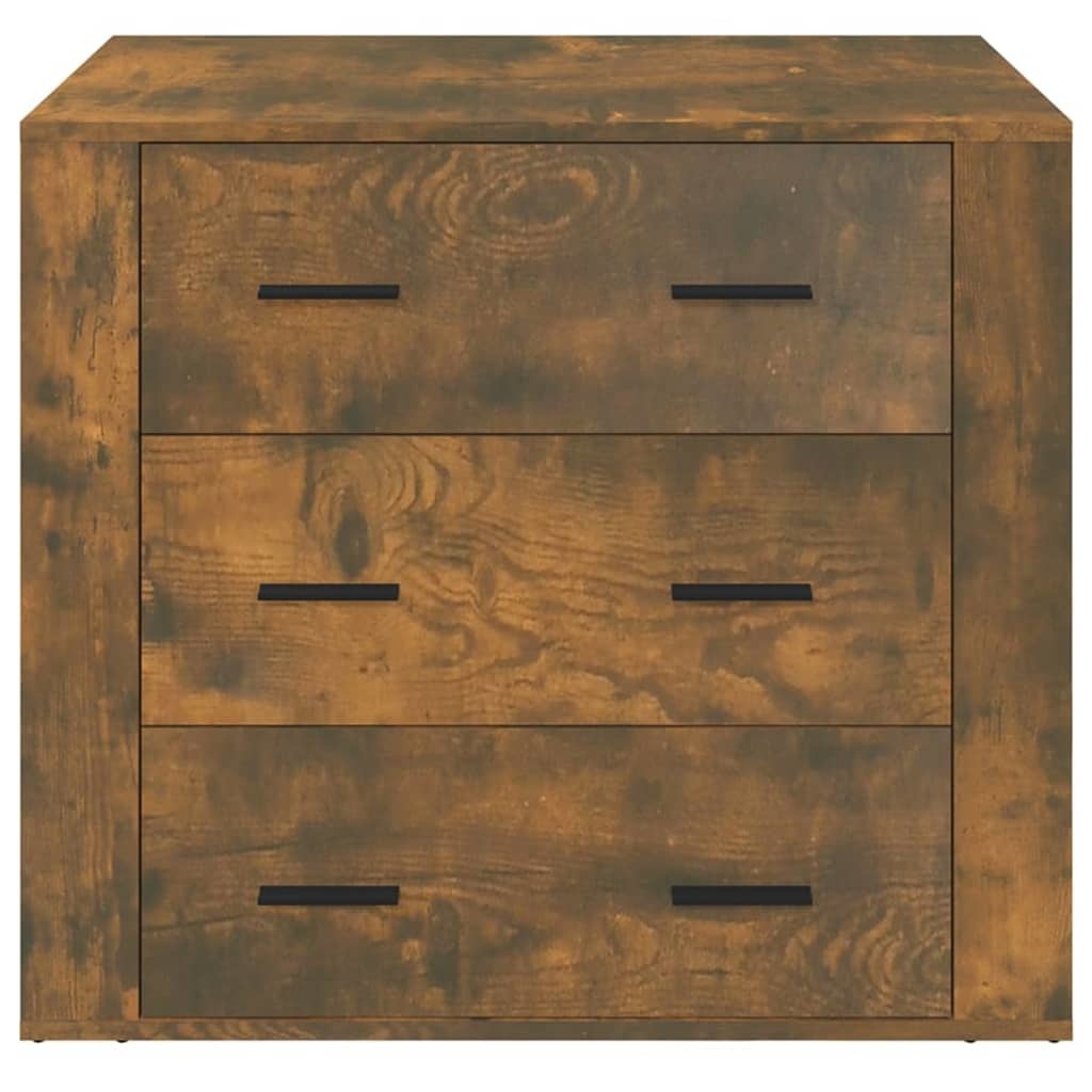 VidaXL Dressoir 80x33x70 cm bewerkt hout gerookt eikenkleurig