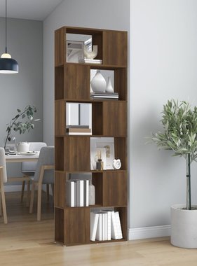 VidaXL Boekenkast/kamerscherm 60x24x186 cm bruineikenkleurig