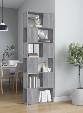 VidaXL Boekenkast/kamerscherm 60x24x186 cm grijs sonoma eiken
