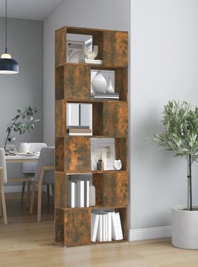VidaXL Boekenkast/kamerscherm 60x24x186 cm gerookt eikenkleurig
