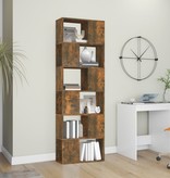 VidaXL Boekenkast/kamerscherm 60x24x186 cm gerookt eikenkleurig