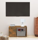 VidaXL Tv-meubel 60x24x32 cm bewerkt hout gerookt eikenkleurig