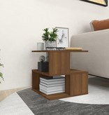 VidaXL Bijzettafel 40x40x40 cm bewerkt hout bruineikenkleurig