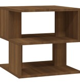 VidaXL Bijzettafel 40x40x40 cm bewerkt hout bruineikenkleurig