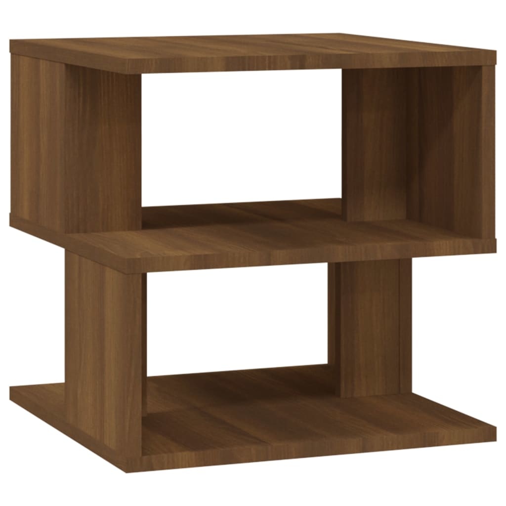 VidaXL Bijzettafel 40x40x40 cm bewerkt hout bruineikenkleurig