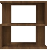 vidaXL Bijzettafel 40x40x40 cm bewerkt hout bruineikenkleurig