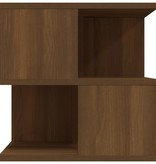 VidaXL Bijzettafel 40x40x40 cm bewerkt hout bruineikenkleurig