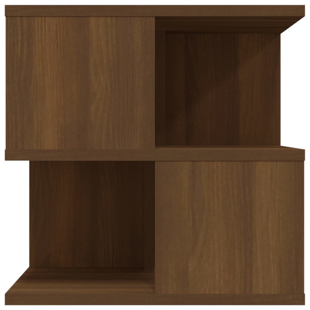 VidaXL Bijzettafel 40x40x40 cm bewerkt hout bruineikenkleurig