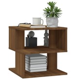 VidaXL Bijzettafel 40x40x40 cm bewerkt hout bruineikenkleurig