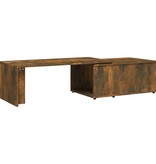 VidaXL Salontafel 150x50x35 cm bewerkt hout gerookt eikenkleurig