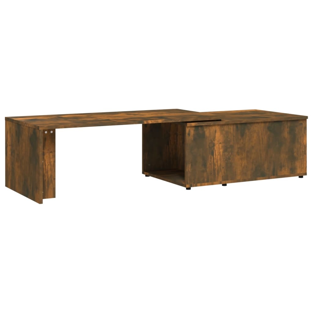VidaXL Salontafel 150x50x35 cm bewerkt hout gerookt eikenkleurig