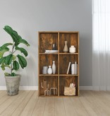 VidaXL Boekenkast/dressoir 66x30x98 cm bewerkt hout gerookt eikenkleur