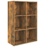 VidaXL Boekenkast/dressoir 66x30x98 cm bewerkt hout gerookt eikenkleur