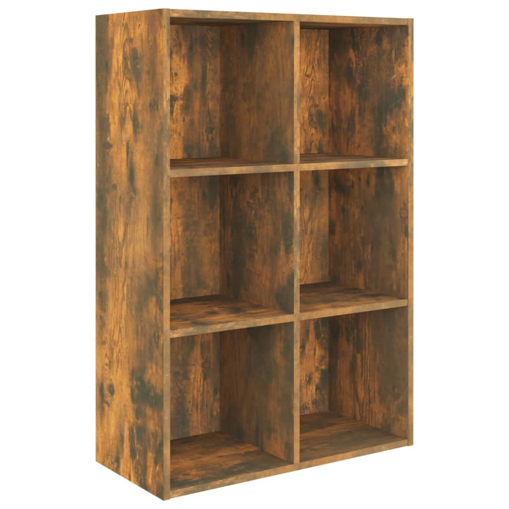 VidaXL Boekenkast/dressoir 66x30x98 cm bewerkt hout gerookt eikenkleur