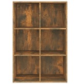 VidaXL Boekenkast/dressoir 66x30x98 cm bewerkt hout gerookt eikenkleur